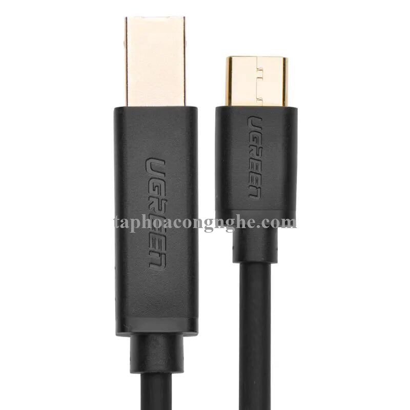 Ugreen 30182 3M màu đen Dây USB Type-C sang USB 2.0 đầu mạ vàng US152 30030182